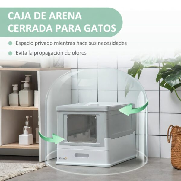 Caja de arena para gatos hasta 5 kg